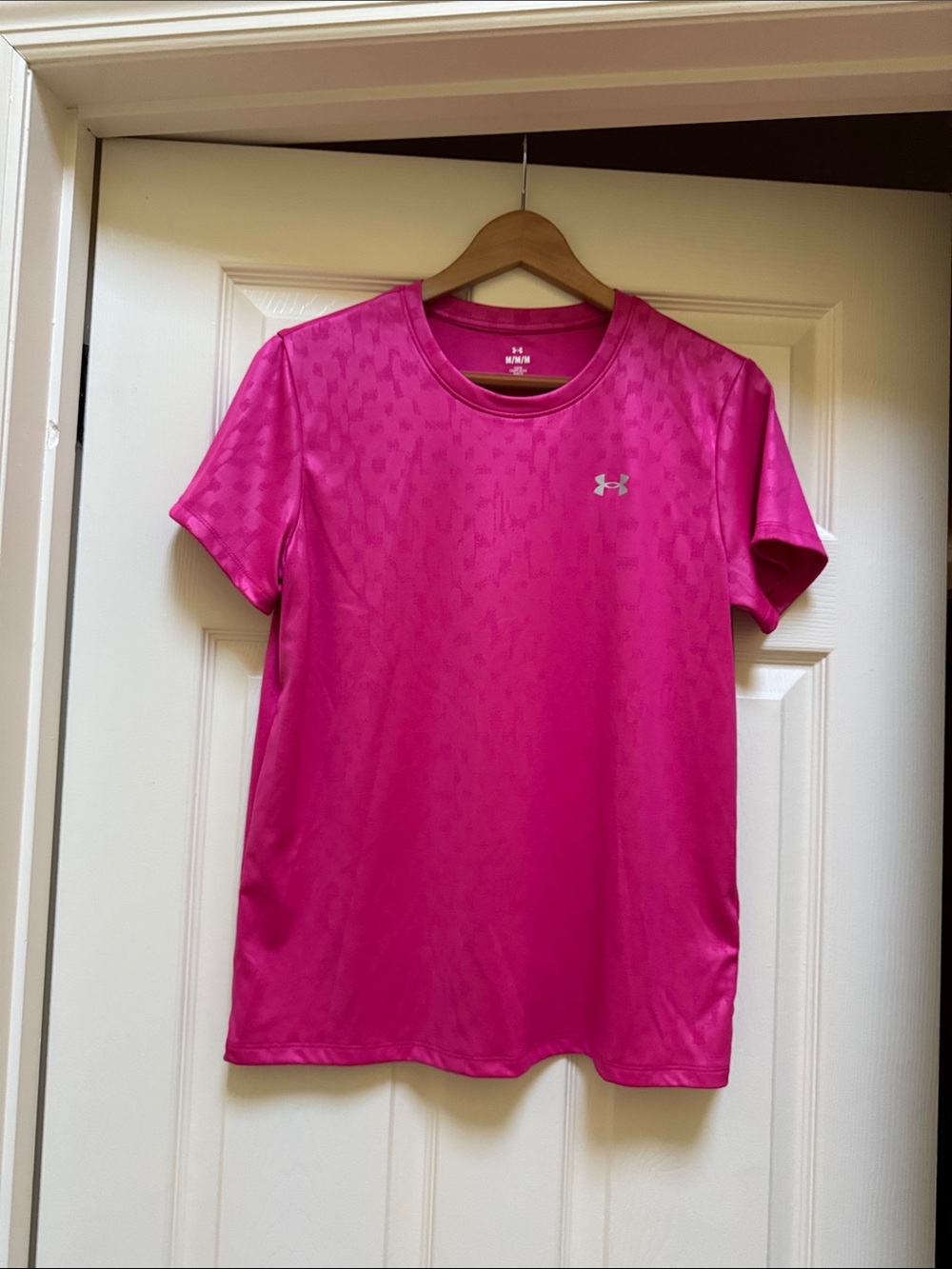 Under Armour Women’s Hot Pink Short-Sleeve Athletic Tee